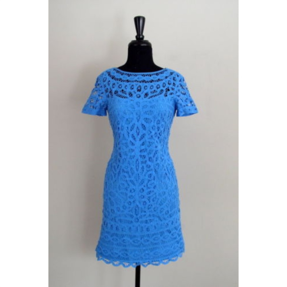 Lilly Pulizter Mariekate Dress Battenburg Lace S